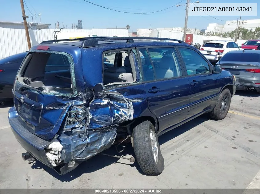 JTEGD21A060143041 2006 Toyota Highlander