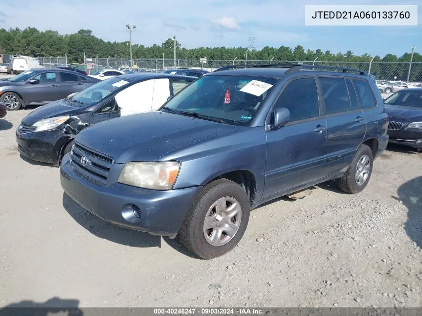 JTEDD21A060133760 2006 Toyota Highlander