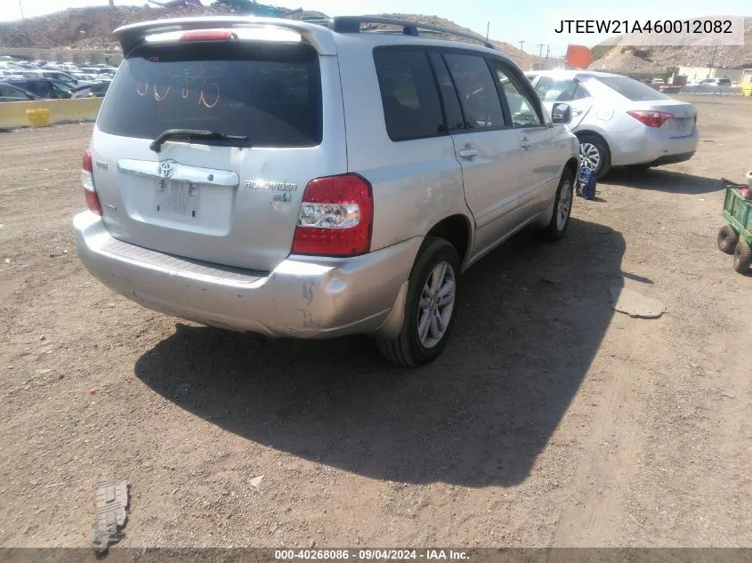 JTEEW21A460012082 2006 Toyota Highlander Hybrid