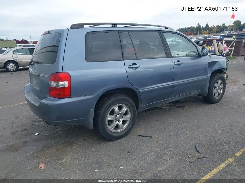 JTEEP21AX60171153 2006 Toyota Highlander V6