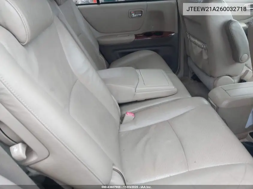 JTEEW21A260032718 2006 Toyota Highlander Hybrid Limited V6