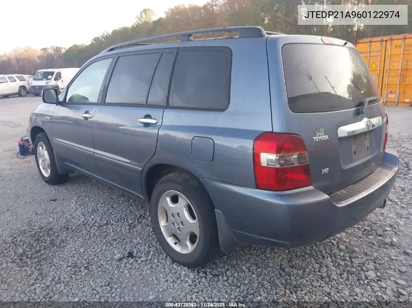 JTEDP21A960122974 2006 Toyota Highlander Limited