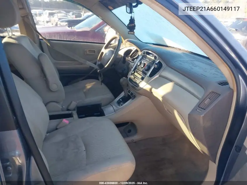 JTEEP21A660149117 2006 Toyota Highlander V6