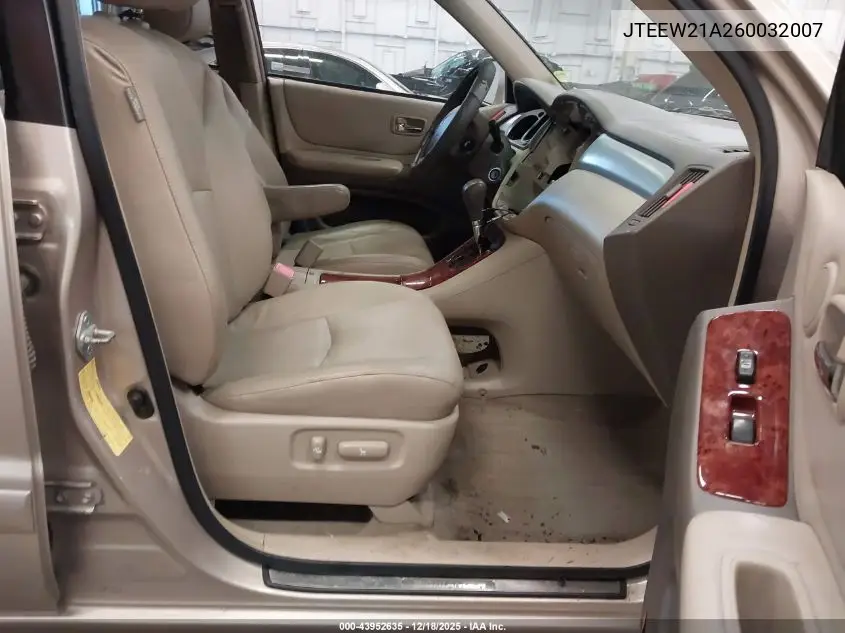 JTEEW21A260032007 2006 Toyota Highlander Hybrid Limited V6