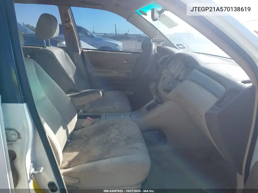 JTEGP21A570138619 2007 Toyota Highlander Sport V6