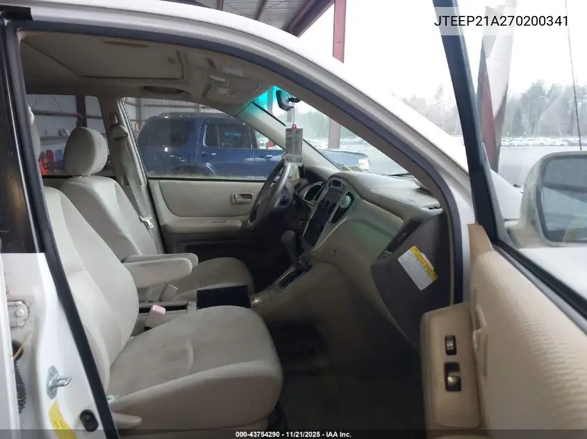 JTEEP21A270200341 2007 Toyota Highlander V6