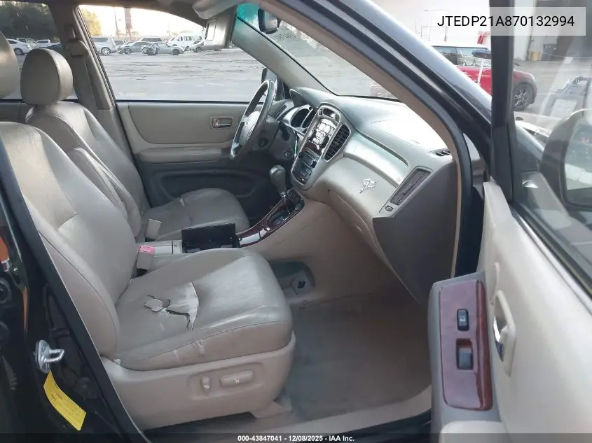 JTEDP21A870132994 2007 Toyota Highlander Limited V6