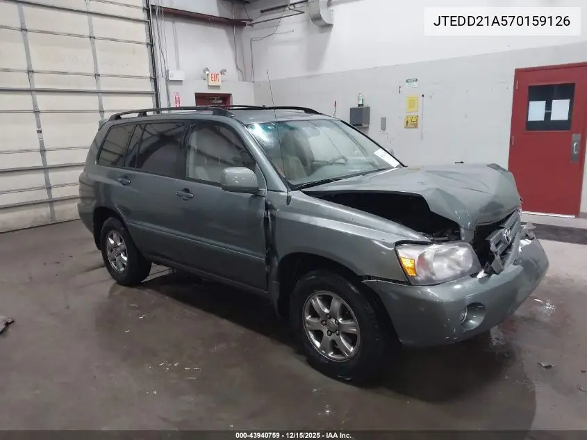 JTEDD21A570159126 2007 Toyota Highlander