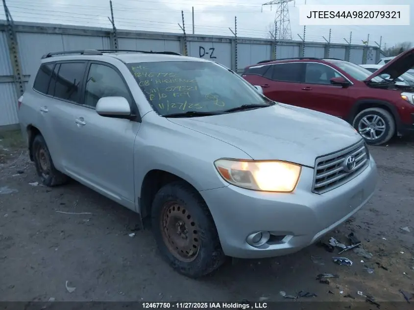 JTEES44A982079321 2008 Toyota Highlander Sr5