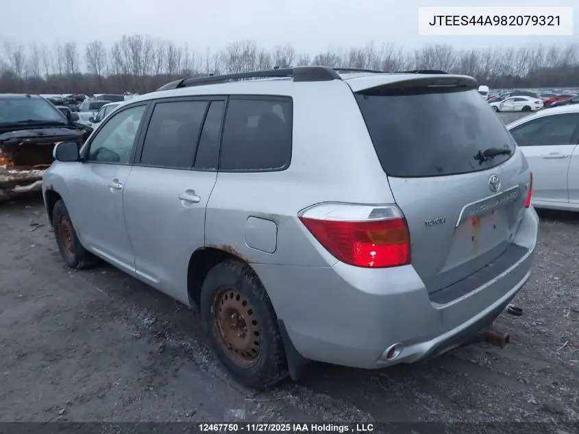 JTEES44A982079321 2008 Toyota Highlander Sr5