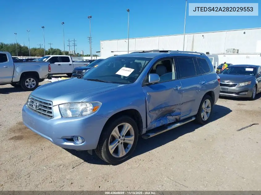 JTEDS42A282029553 2008 Toyota Highlander Limited