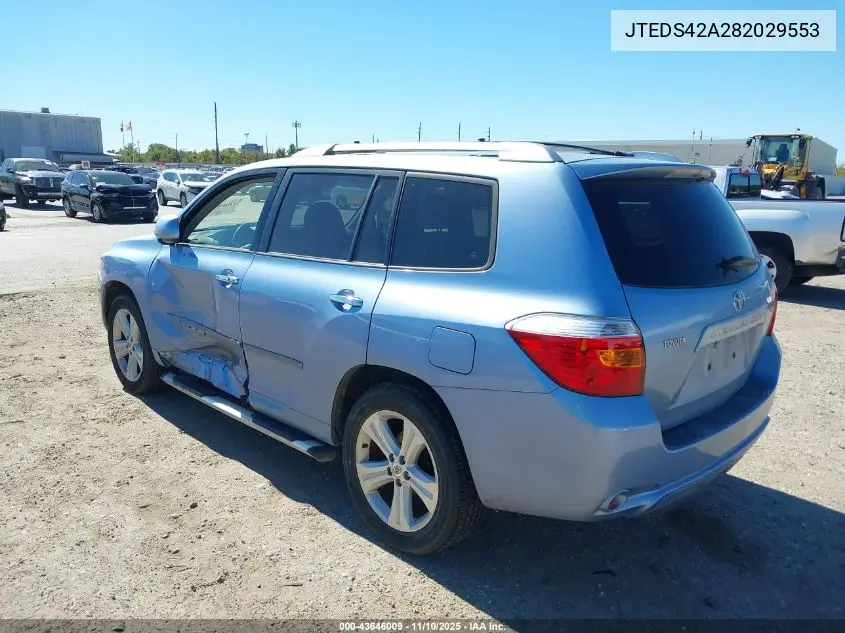 JTEDS42A282029553 2008 Toyota Highlander Limited