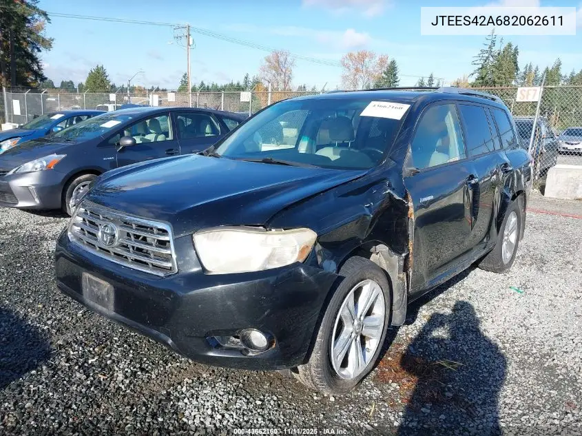 JTEES42A682062611 2008 Toyota Highlander Limited