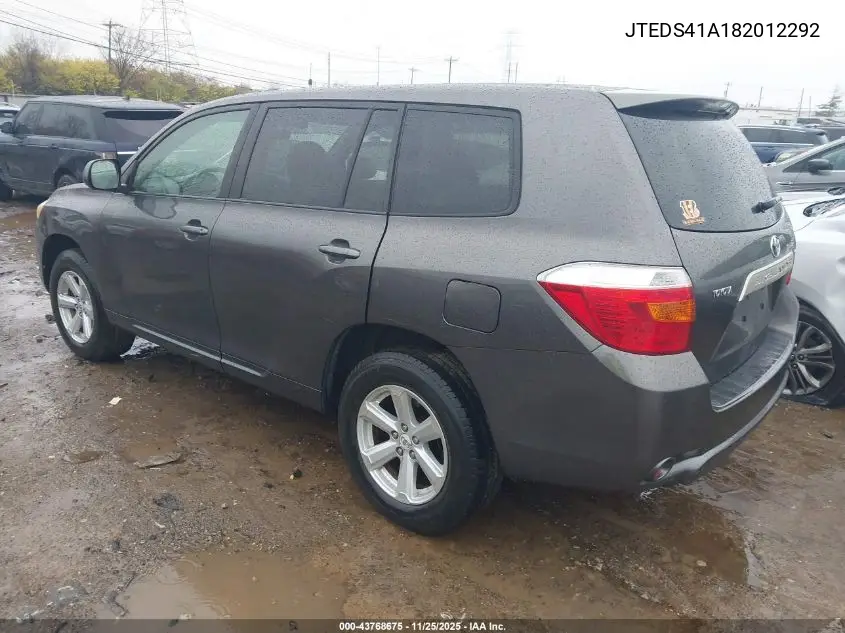 JTEDS41A182012292 2008 Toyota Highlander