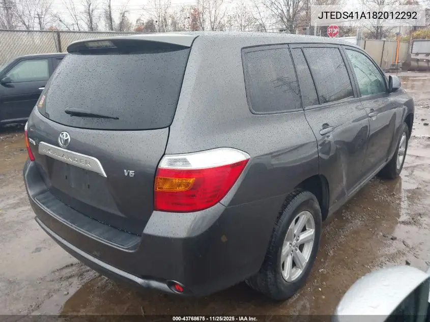 JTEDS41A182012292 2008 Toyota Highlander