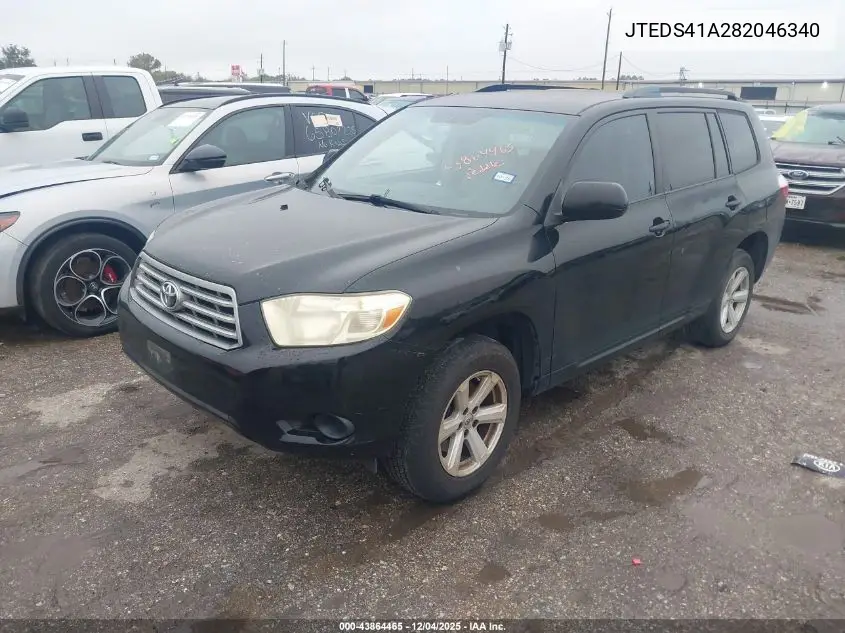 JTEDS41A282046340 2008 Toyota Highlander