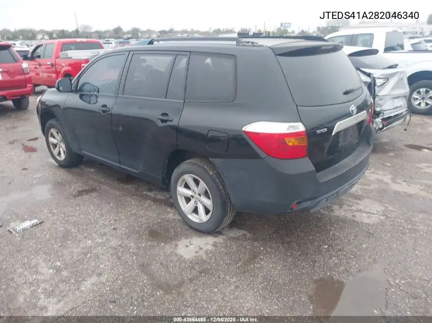 JTEDS41A282046340 2008 Toyota Highlander