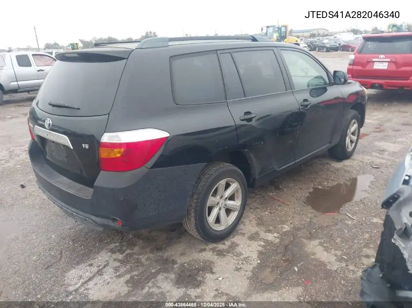 JTEDS41A282046340 2008 Toyota Highlander