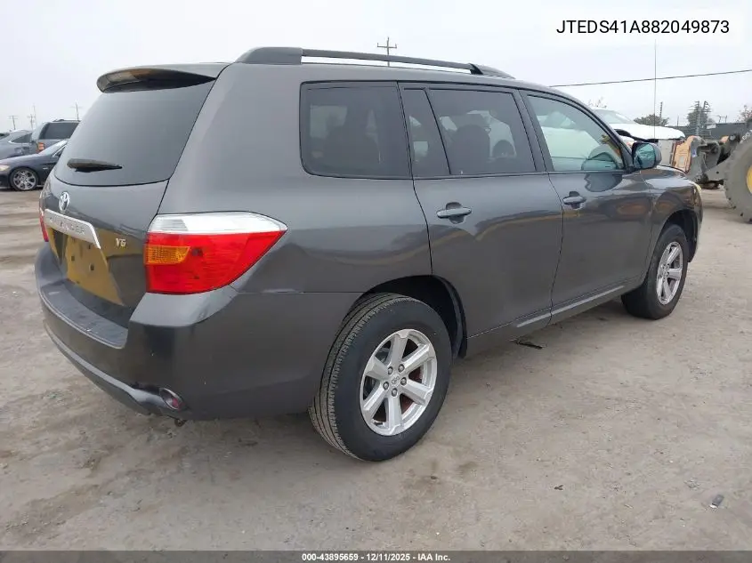 JTEDS41A882049873 2008 Toyota Highlander