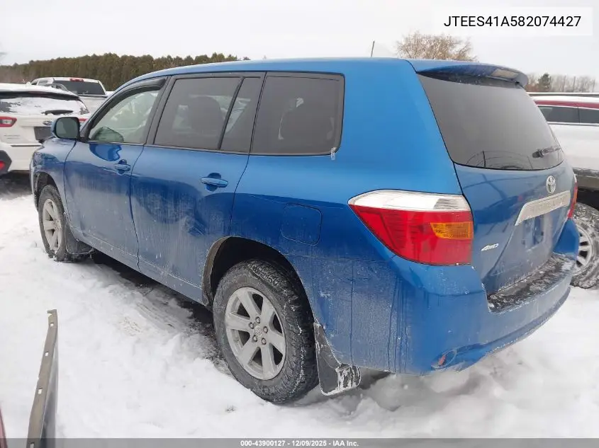JTEES41A582074427 2008 Toyota Highlander