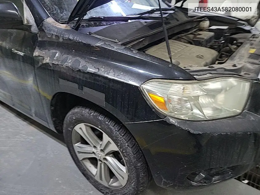JTEES43A582080001 2008 Toyota Highlander Sport