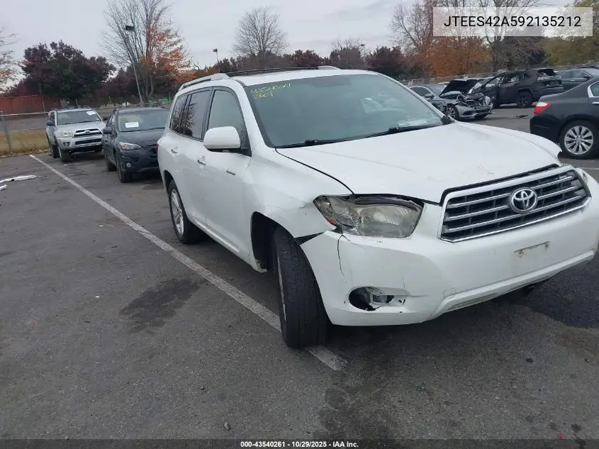 JTEES42A592135212 2009 Toyota Highlander Limited