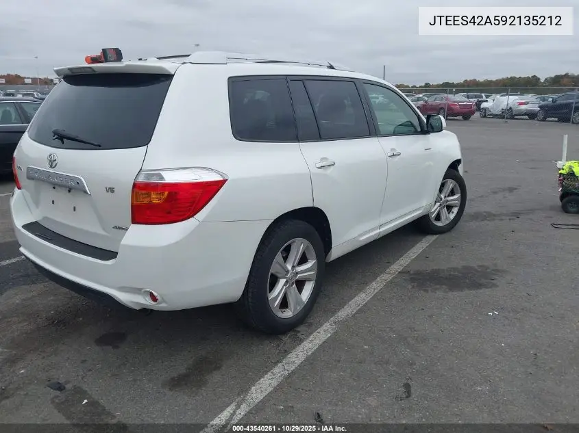 JTEES42A592135212 2009 Toyota Highlander Limited