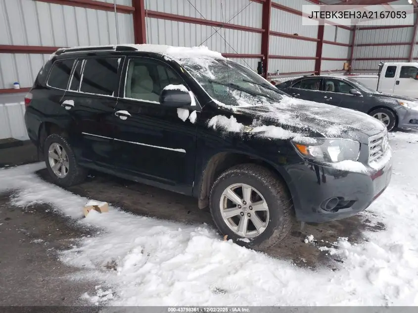 JTEBK3EH3A2167053 2010 Toyota Highlander Base V6