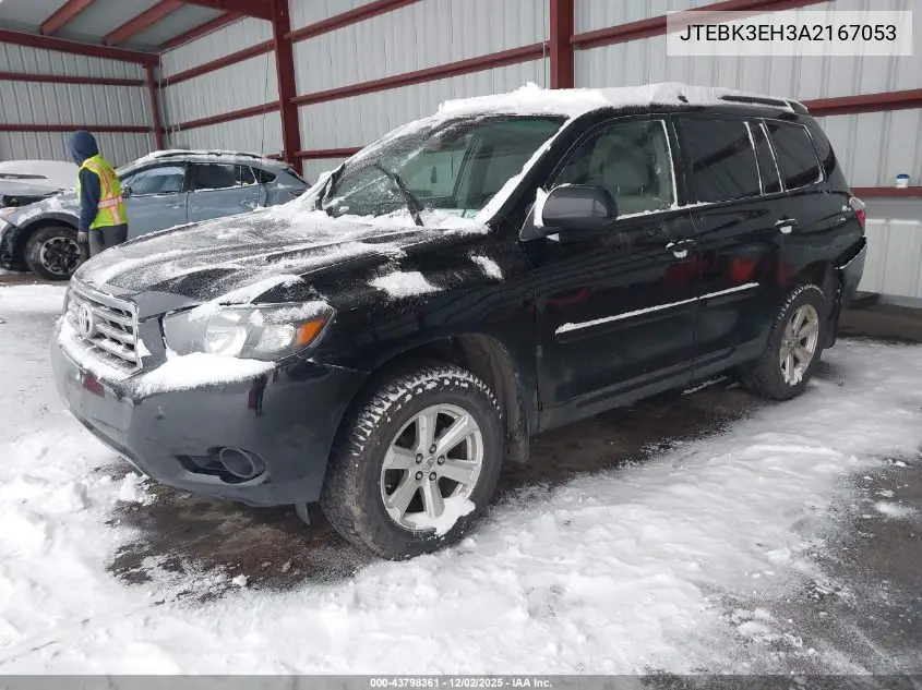 JTEBK3EH3A2167053 2010 Toyota Highlander Base V6