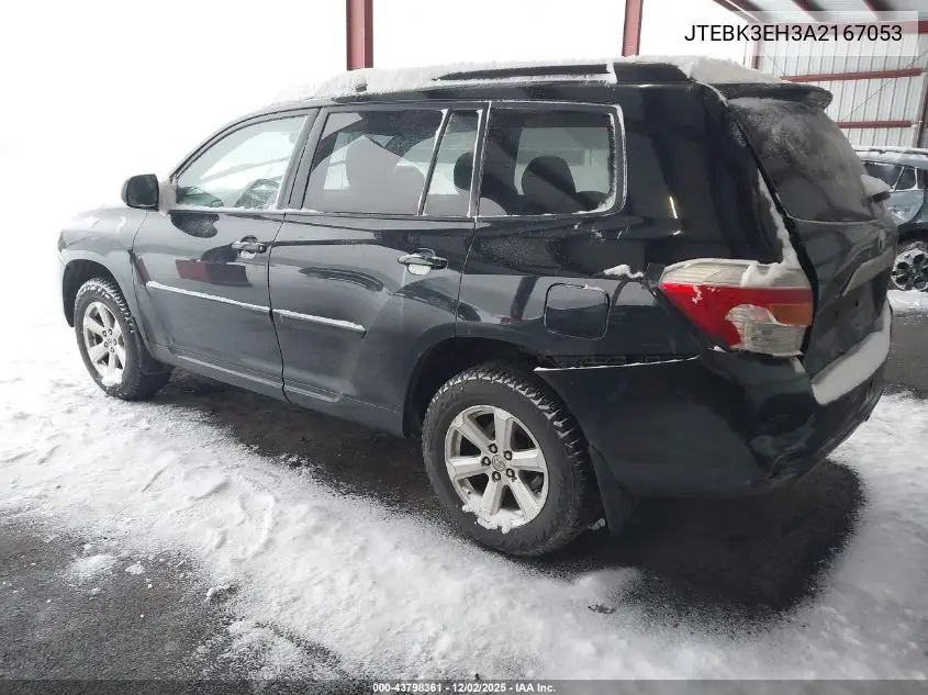 JTEBK3EH3A2167053 2010 Toyota Highlander Base V6
