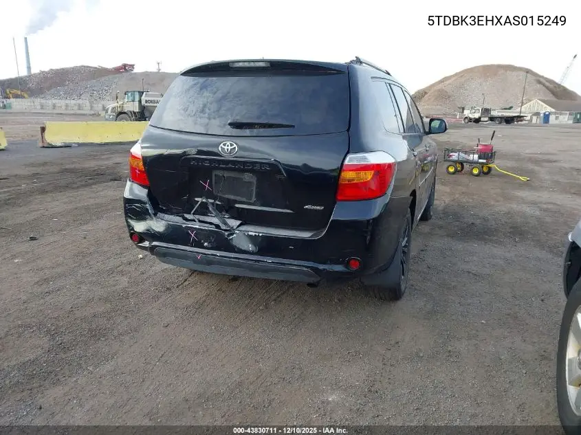 5TDBK3EHXAS015249 2010 Toyota Highlander Base V6