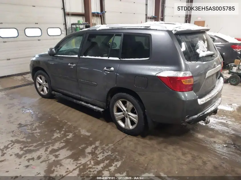 5TDDK3EH5AS005785 2010 Toyota Highlander Limited V6