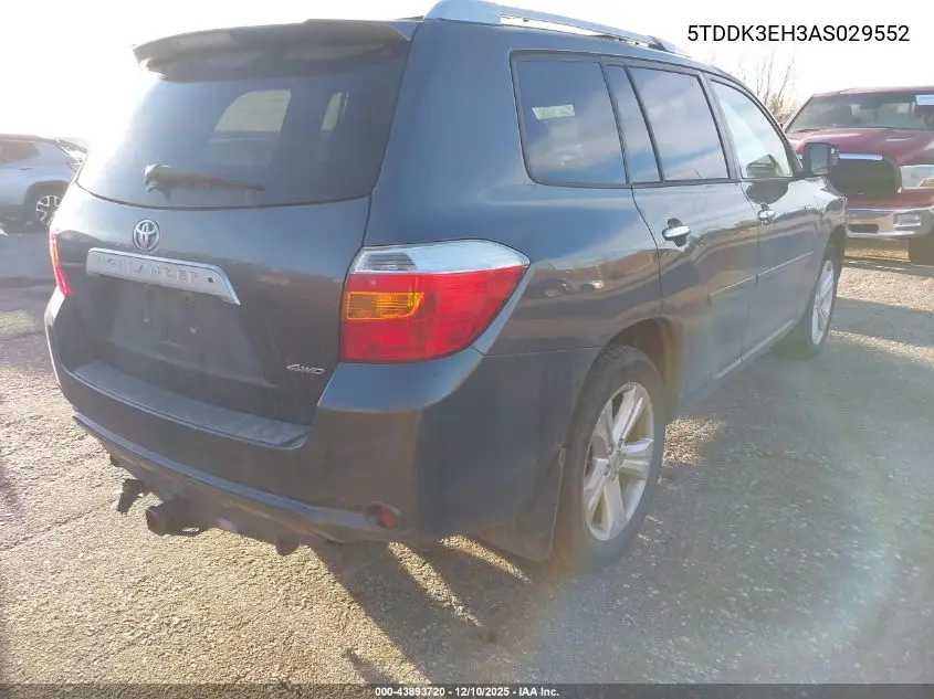5TDDK3EH3AS029552 2010 Toyota Highlander Limited V6