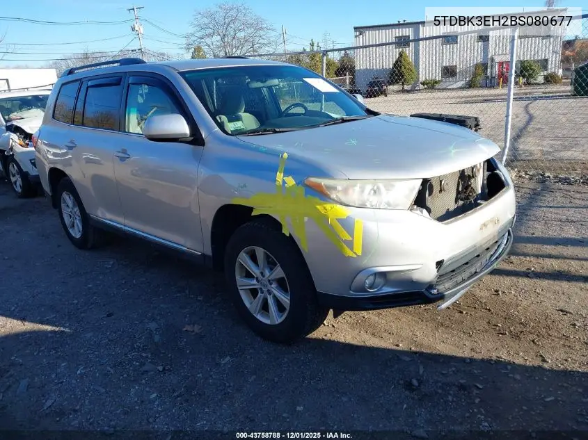 5TDBK3EH2BS080677 2011 Toyota Highlander Base V6