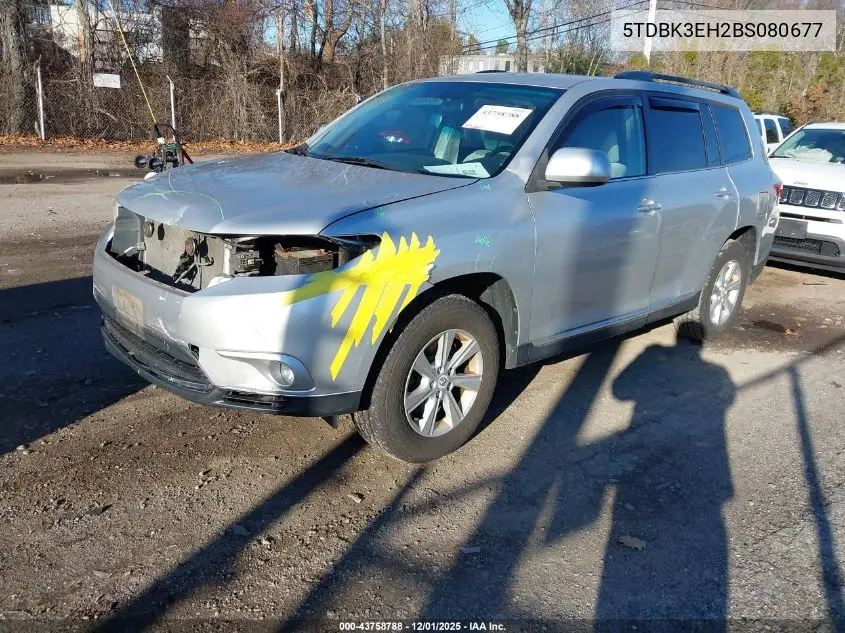 5TDBK3EH2BS080677 2011 Toyota Highlander Base V6