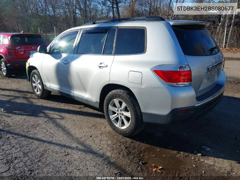 5TDBK3EH2BS080677 2011 Toyota Highlander Base V6