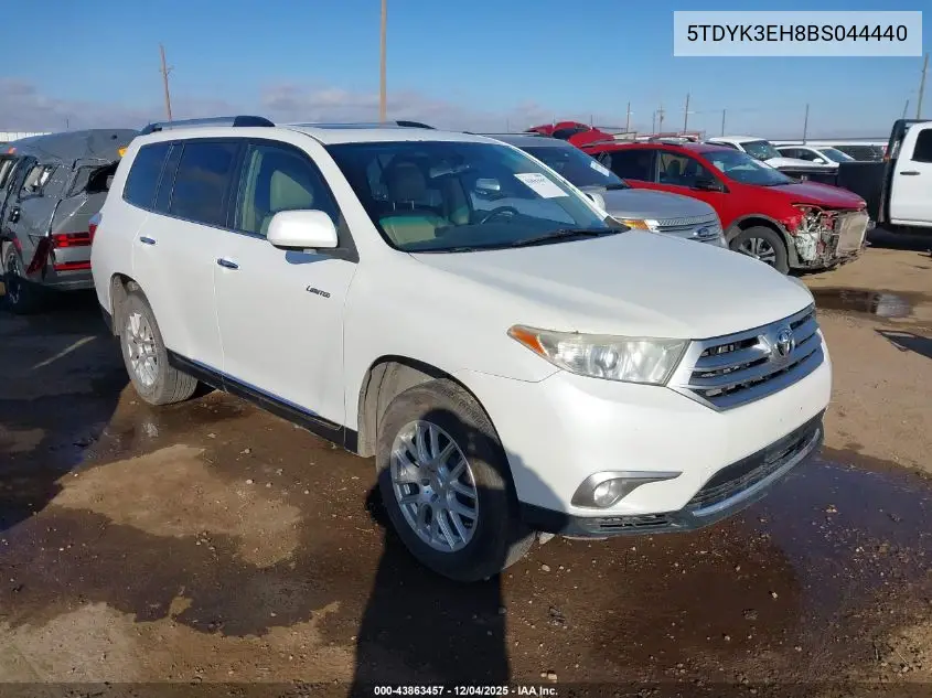 5TDYK3EH8BS044440 2011 Toyota Highlander Limited V6