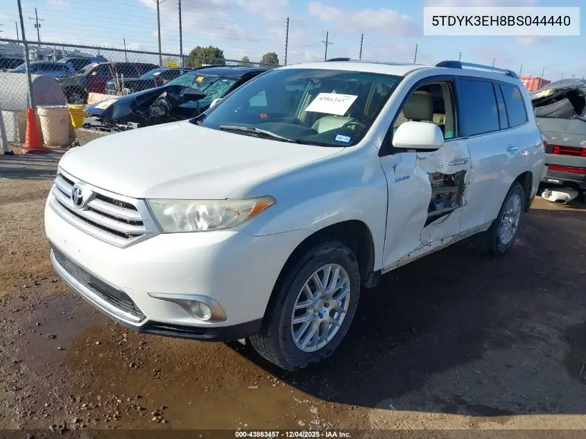 5TDYK3EH8BS044440 2011 Toyota Highlander Limited V6