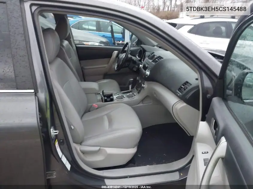 5TDBK3EH5CS145488 2012 Toyota Highlander Se V6