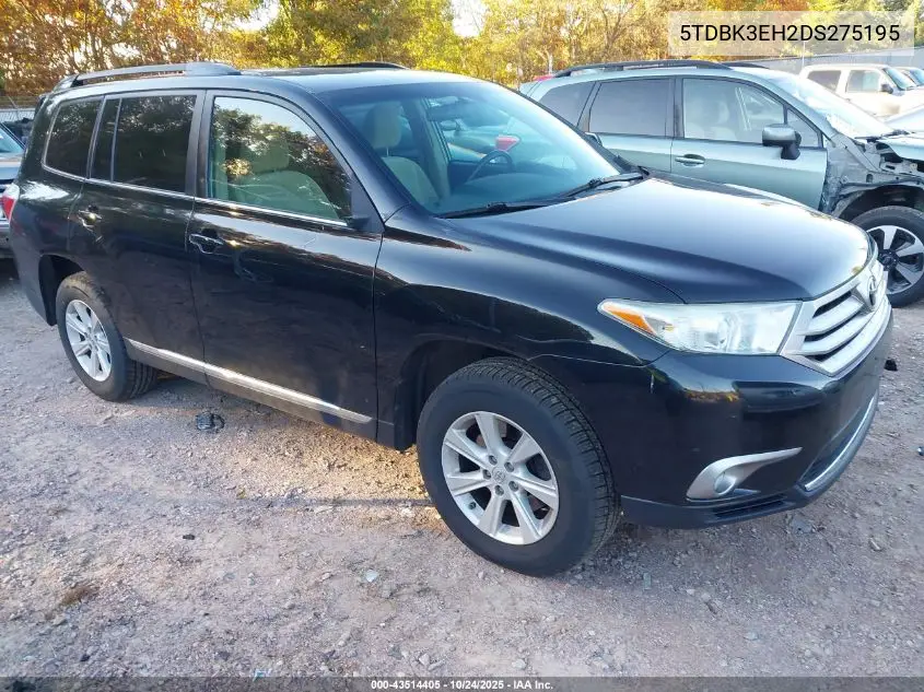 5TDBK3EH2DS275195 2013 Toyota Highlander Base Plus V6