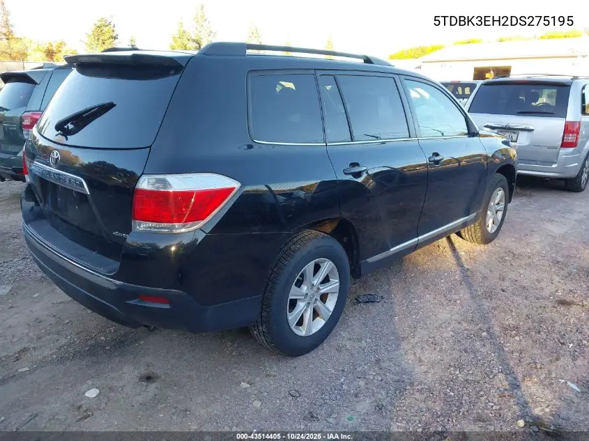 5TDBK3EH2DS275195 2013 Toyota Highlander Base Plus V6