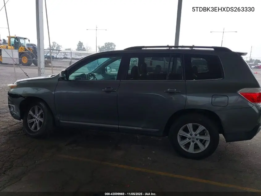 5TDBK3EHXDS263330 2013 Toyota Highlander Se V6