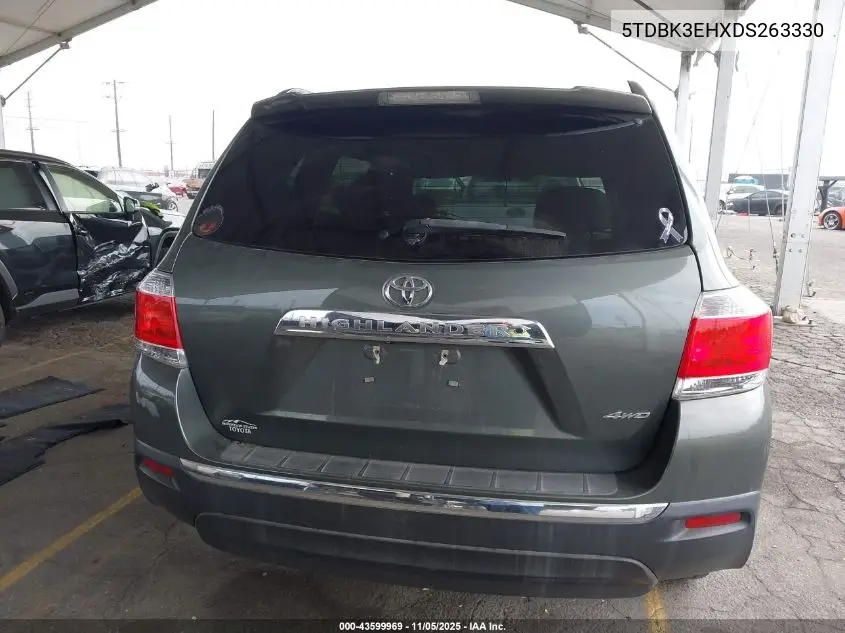 5TDBK3EHXDS263330 2013 Toyota Highlander Se V6