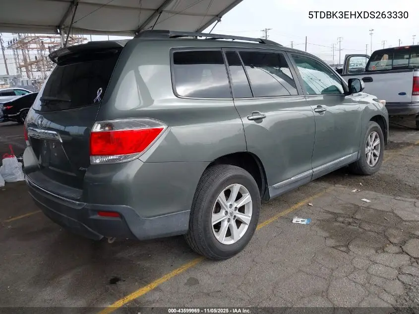 5TDBK3EHXDS263330 2013 Toyota Highlander Se V6