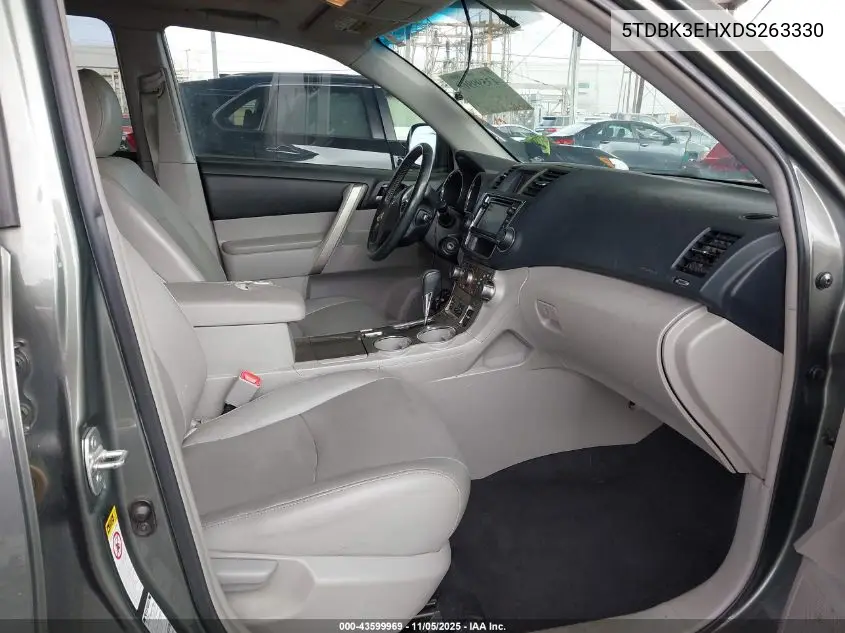 5TDBK3EHXDS263330 2013 Toyota Highlander Se V6