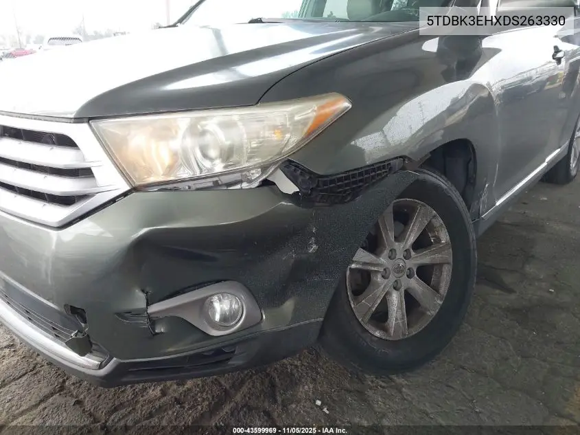 5TDBK3EHXDS263330 2013 Toyota Highlander Se V6