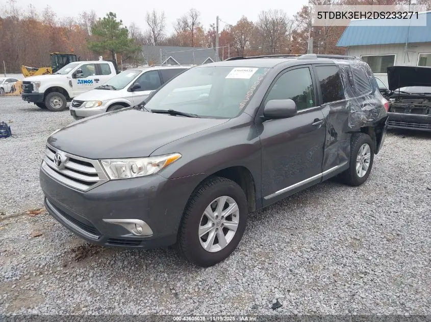 5TDBK3EH2DS233271 2013 Toyota Highlander Se V6