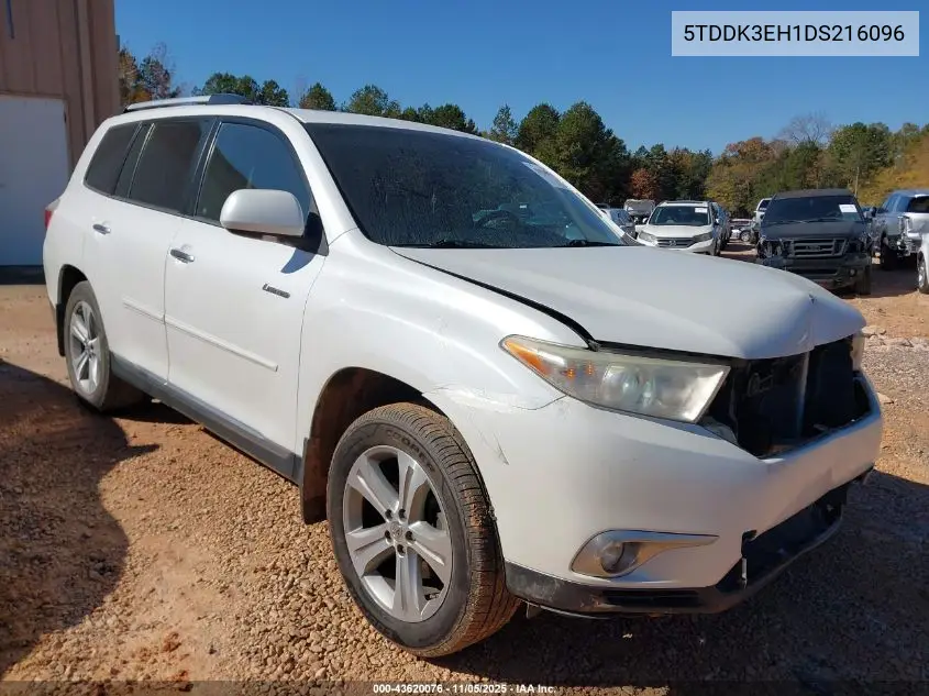 5TDDK3EH1DS216096 2013 Toyota Highlander Limited V6