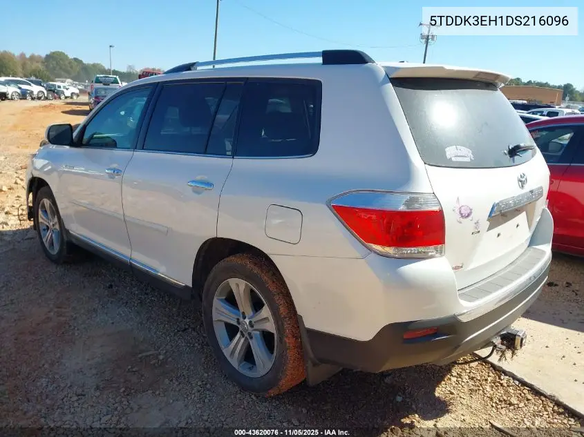 5TDDK3EH1DS216096 2013 Toyota Highlander Limited V6