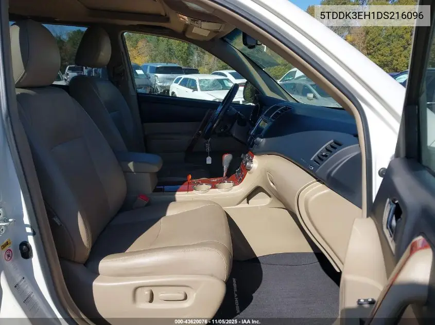 5TDDK3EH1DS216096 2013 Toyota Highlander Limited V6